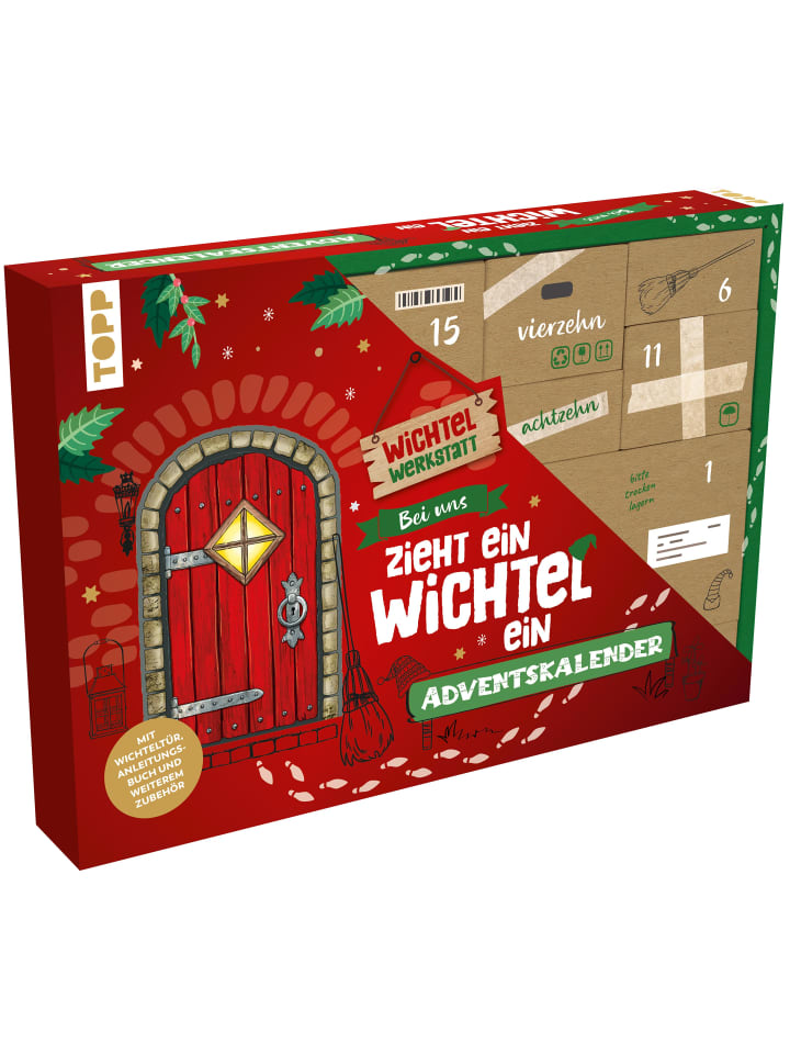 frechverlag Adventskalender Bei uns zieht ein Wichtel ein - Wichteltür, Bastelmaterial günstig kaufen onesize