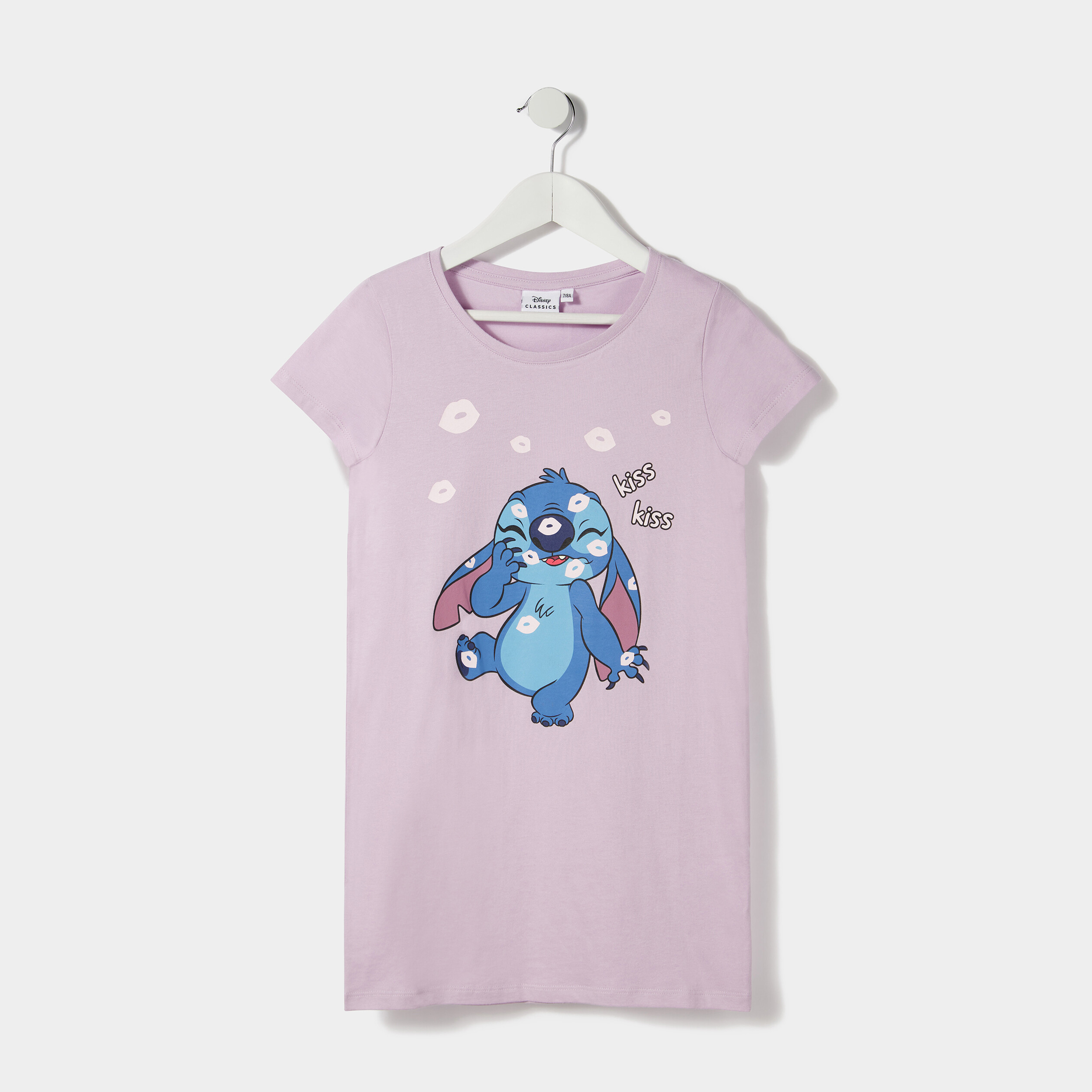 Chemise de nuit droite Lilo et Stitch parme fille | La Halle