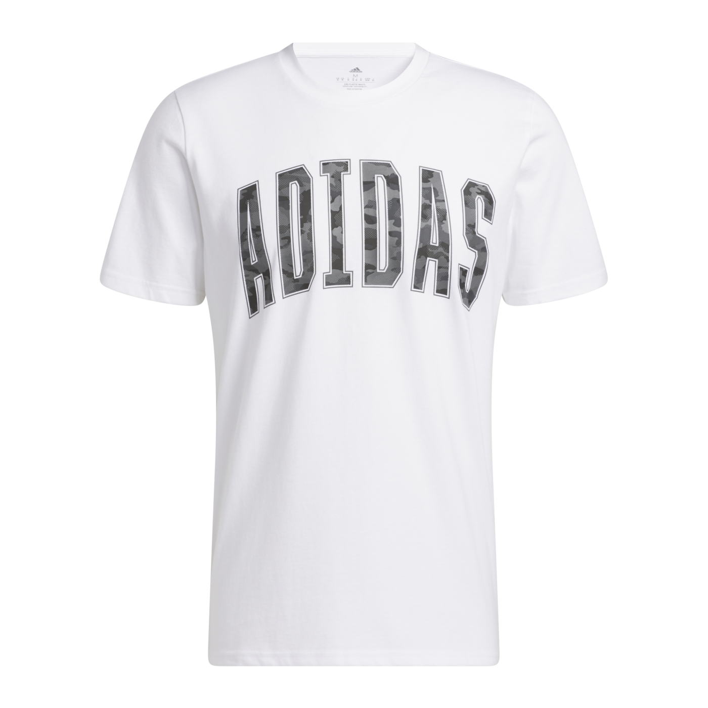 adidas Camo Graphic T-Shirt Weiss Grau