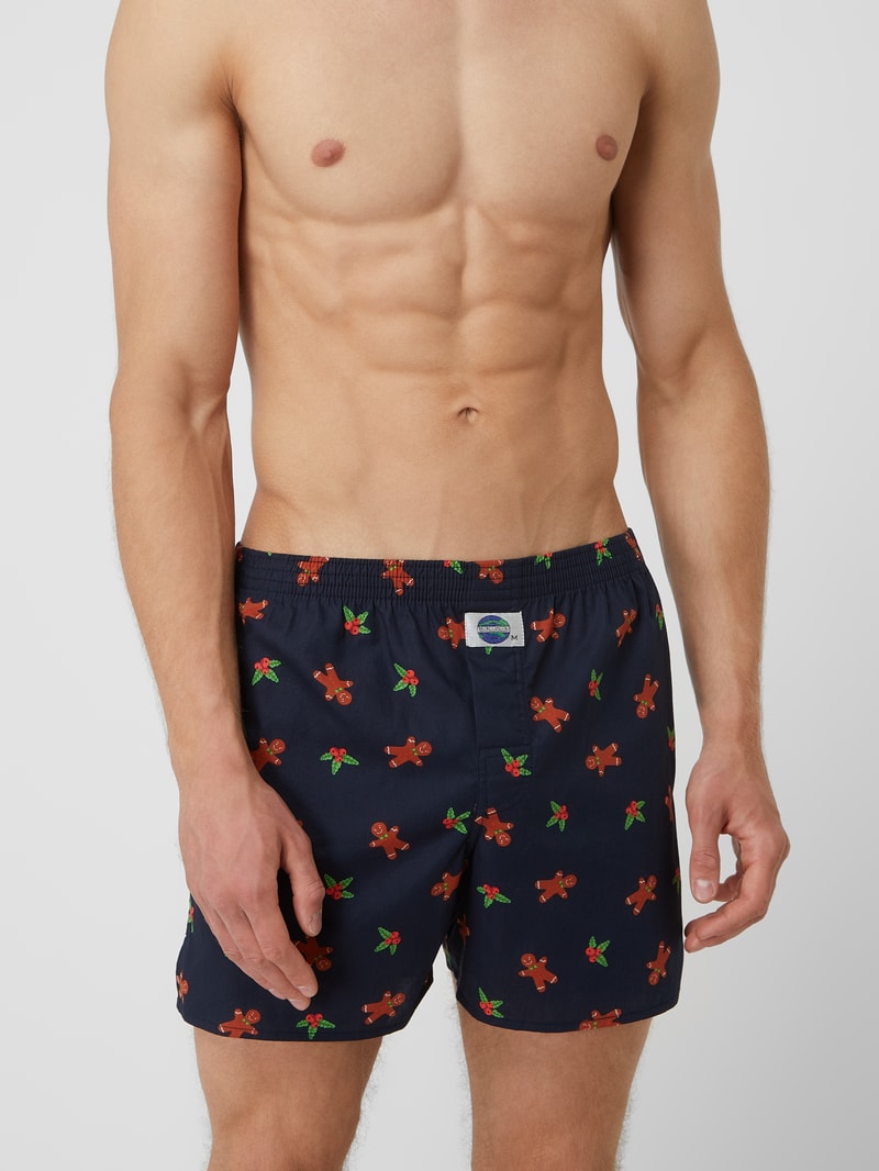 Boxershorts aus Baumwolle in dunkelblau