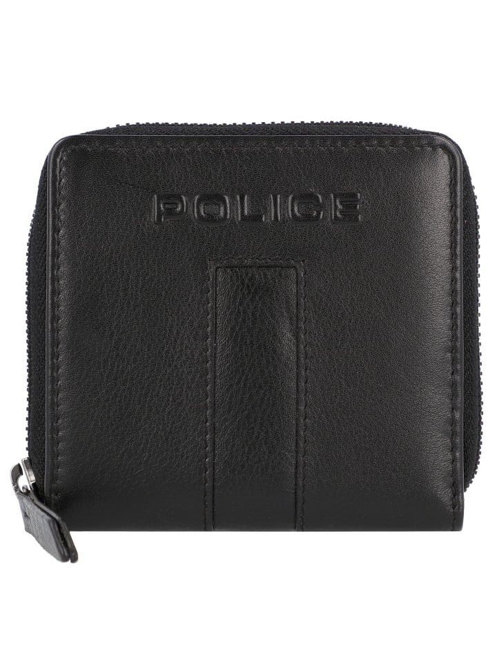 Police PT389-10368 Geldbörse Leder 12 cm in black günstig kaufen onesize