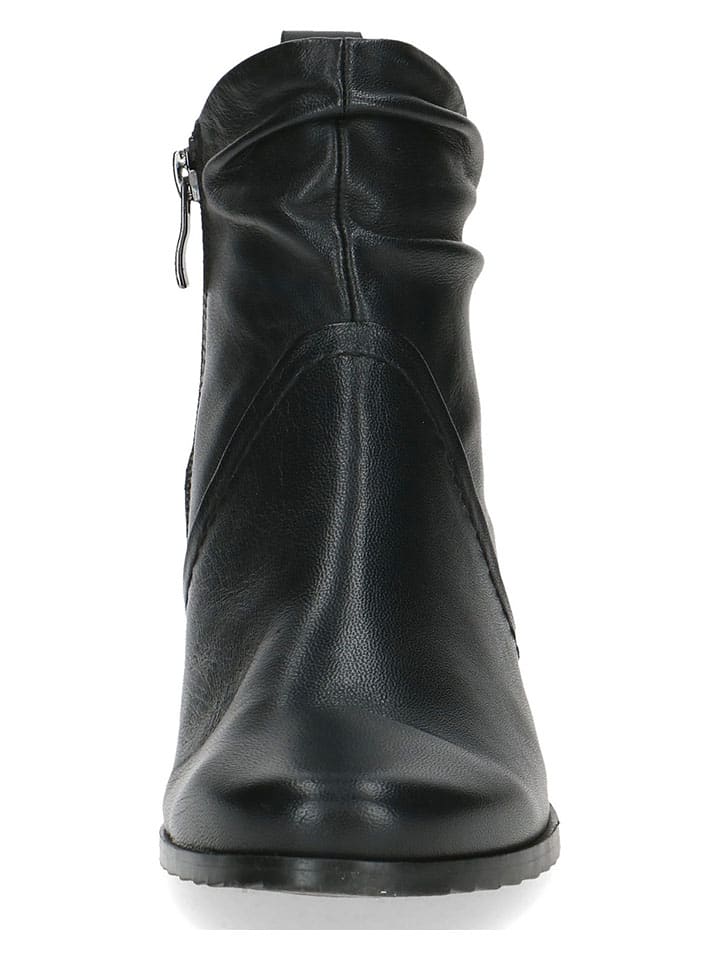 Caprice Leder-Stiefeletten in Schwarz günstig kaufen