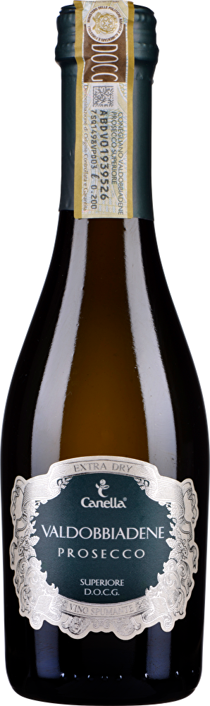 Canella 4 Flaschen Prosecco Extra Dry in Icebag je 200ml
