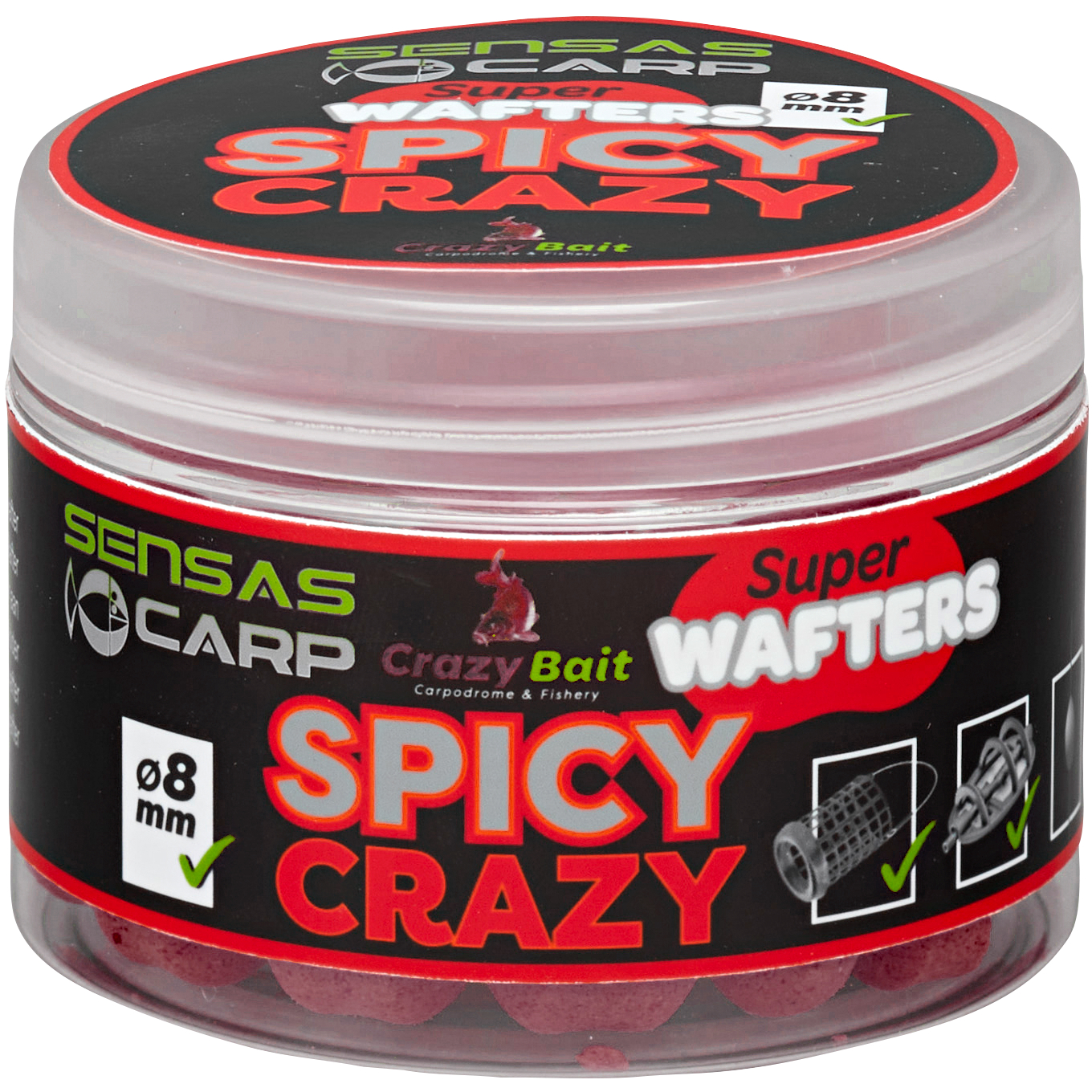 Sensas Hakenköder Super Wafters (Spicy Crazy)