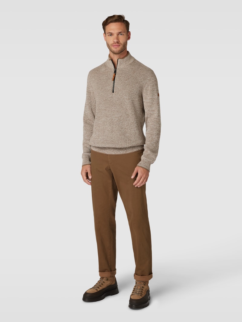 Troyer in melierter Optik in beige