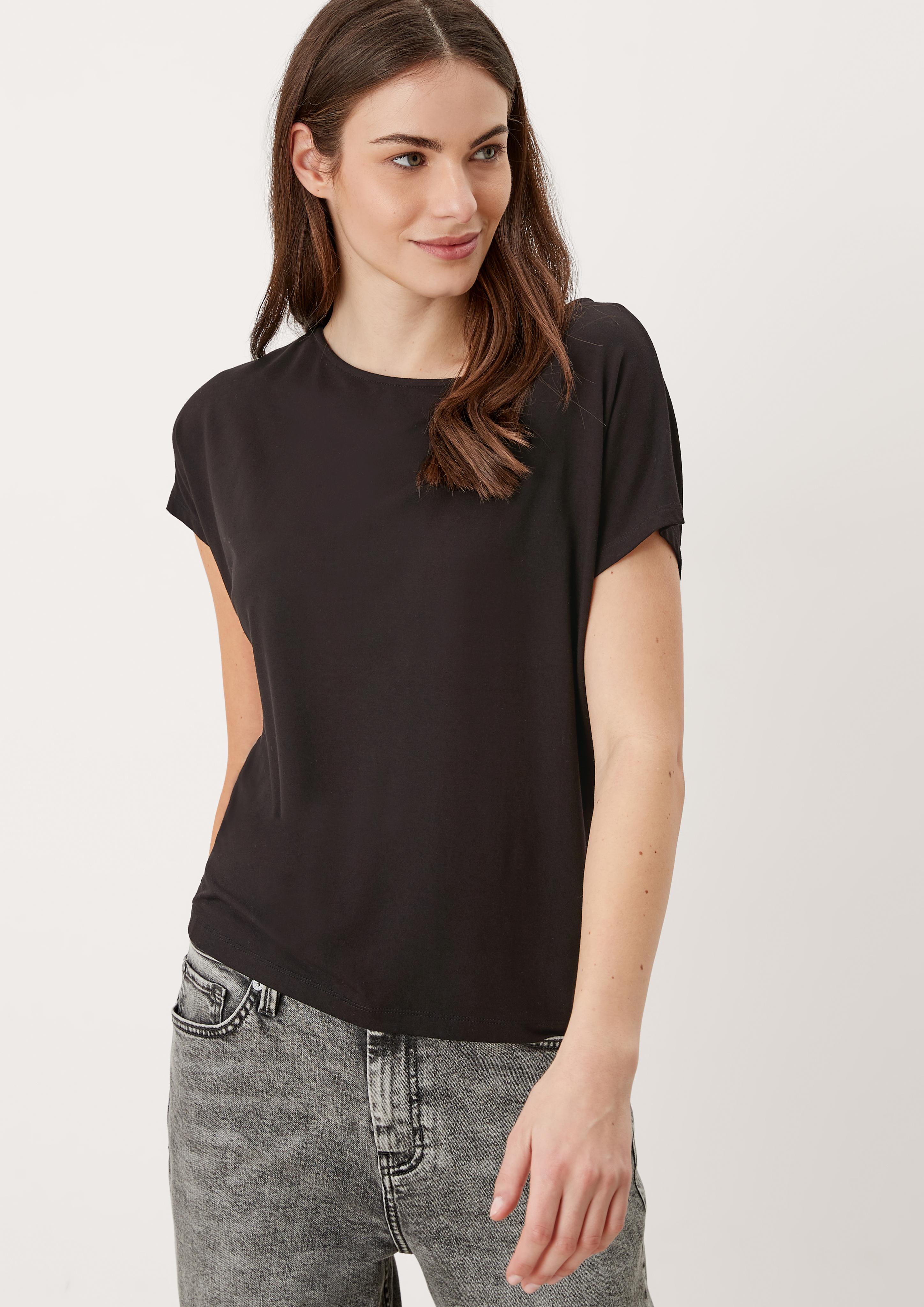 Ärmelloses T-Shirt aus Viskosestretch  2112030-9999