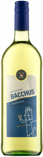 2022 VIER SCHOPPEN Bacchus Qualitätswein halbtrocken 1,0 L - Winzergemeinschaft Franken eG