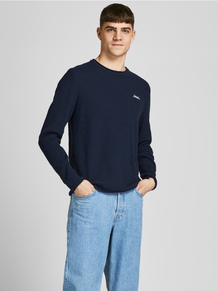 Jack & Jones Pullover 'Paul Tons' in dunkelblau günstig kaufen