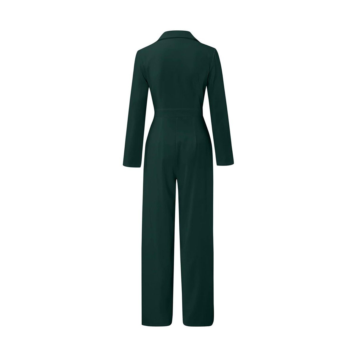 Zeaicos Jumpsuit Damen Hochzeit Lang Overall einfarbig V-Ausschnitt