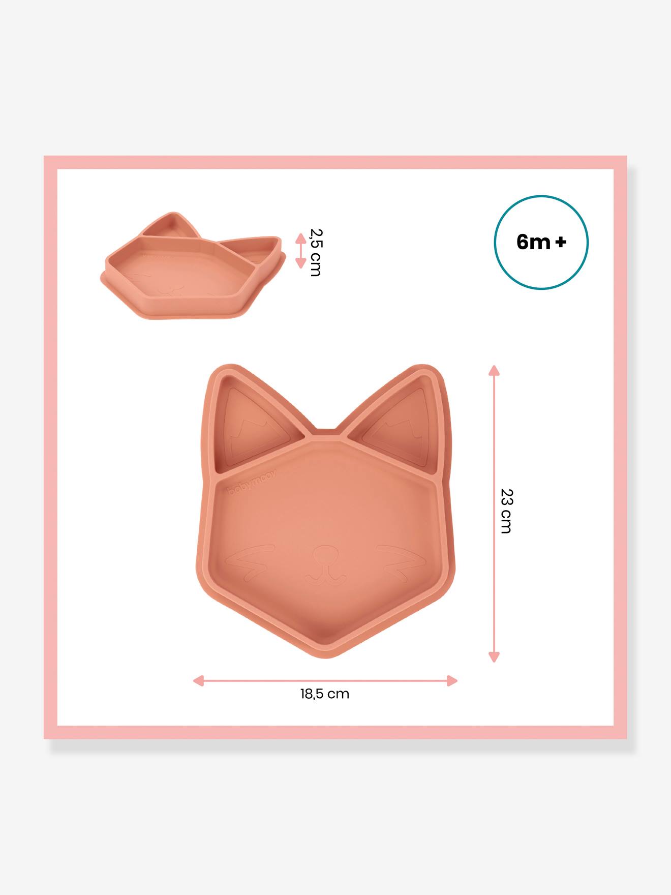 Assiette repas BABYMOOV ISY bleu (chien)