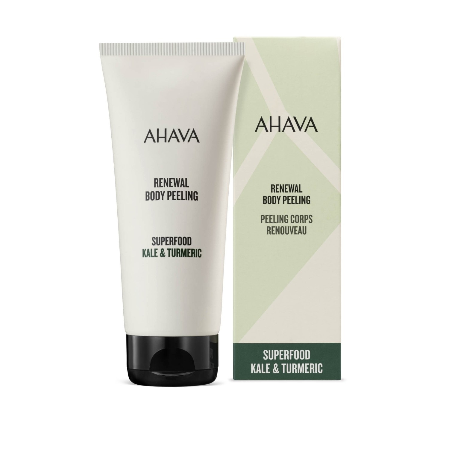 AHAVA Megújító testradír kelkáposztával és kurkumával
