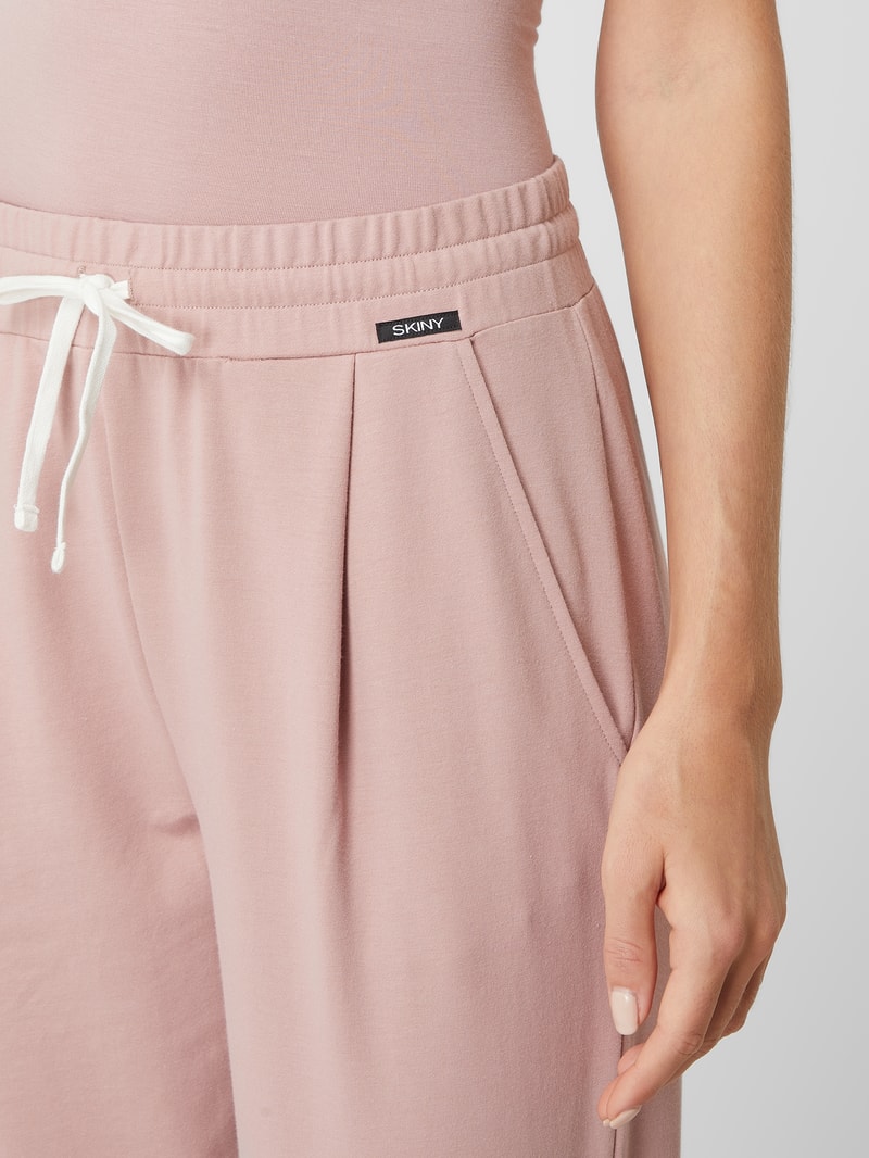 Pyjama-Hose mit Eingrifftaschen in rosé