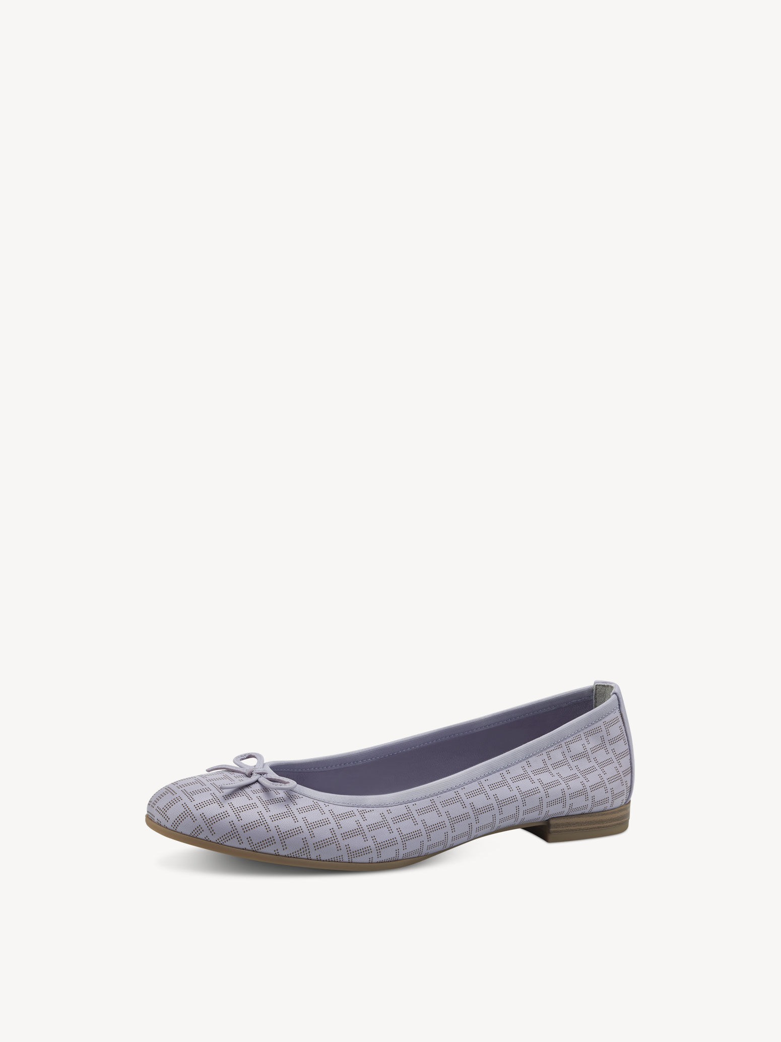 Ballerine en cuir - mauve