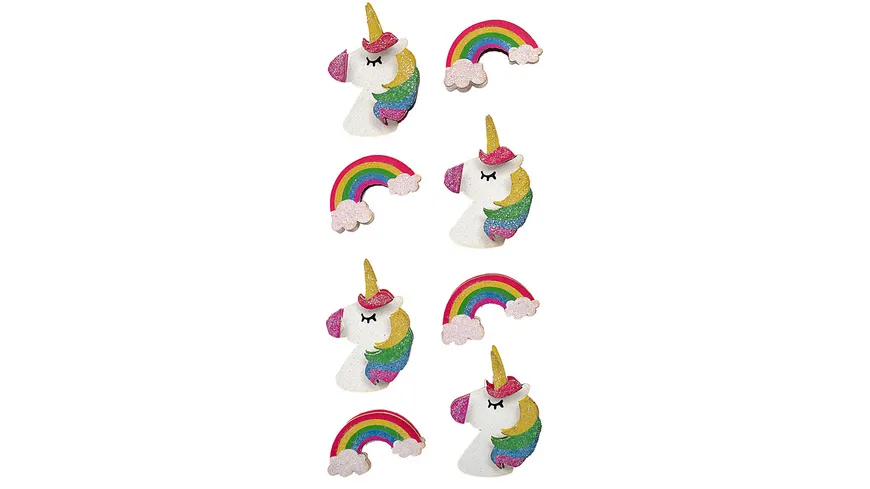 RÖSSLER Sticker Einhorn und Regenbogen