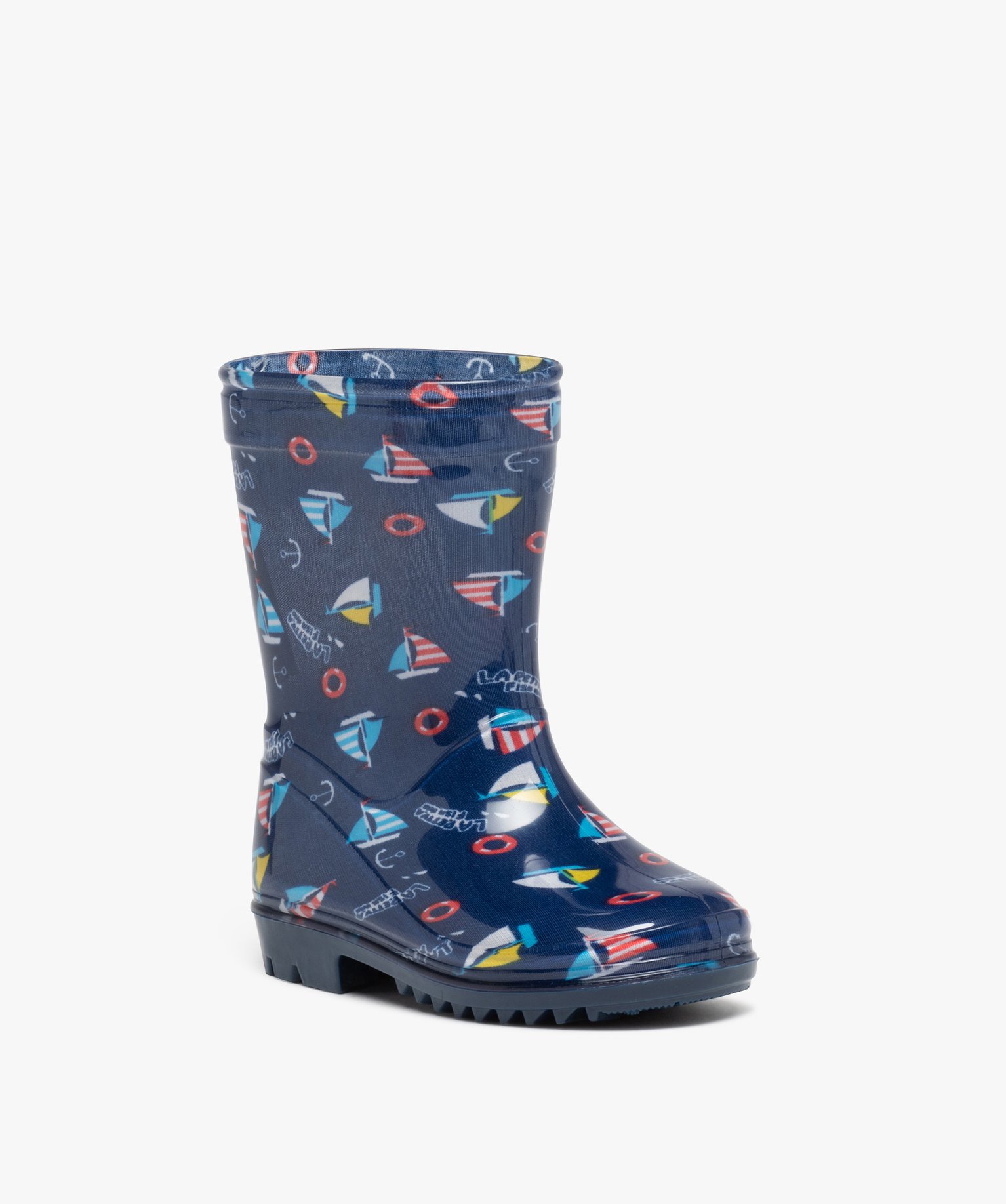 Bottes de pluie Garçon à imprimé marin marine | GEMO