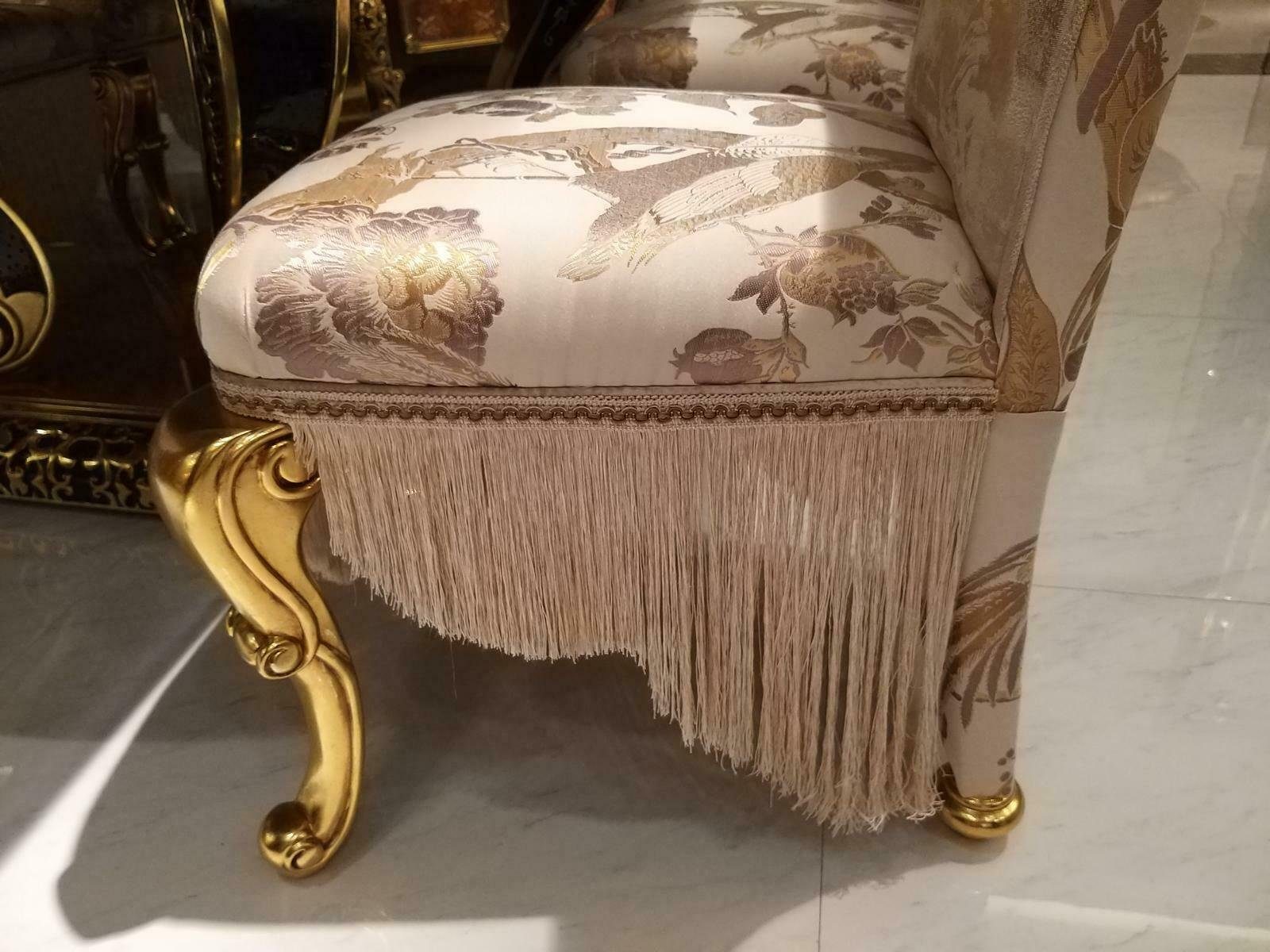 JVmoebel Esszimmer-Set, Esszimmer Set Garnitur Vitrine Tisch 6x Stuhl Kommode Spiegel