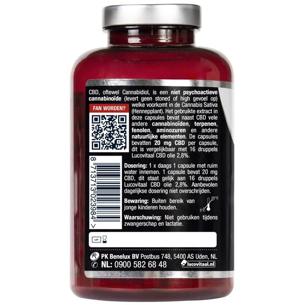 Lucovitaal CBD 20mg kannabidiol kapszula 90 darab