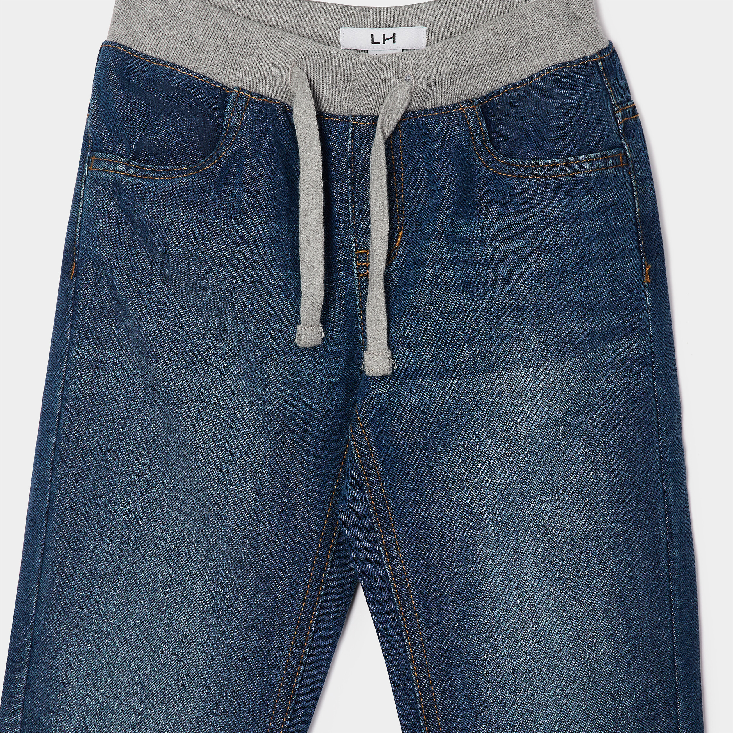 Jeans regular taille ajustable denim stone garçon | La Halle