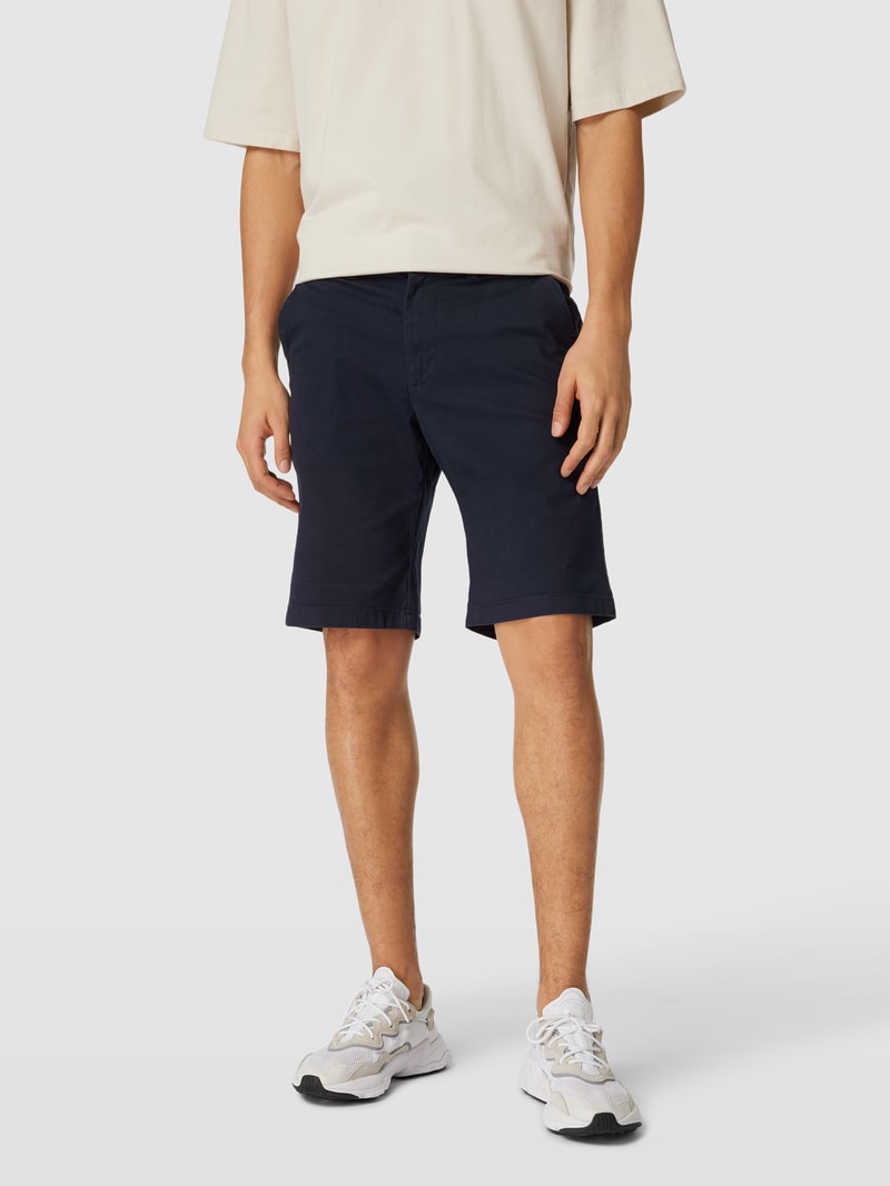 Bermudas mit Paspeltaschen in dunkelblau