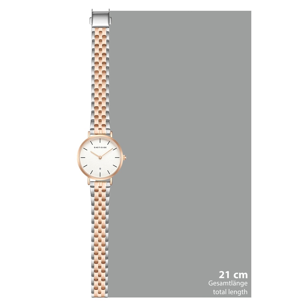 EASTSIDE Montre à quartz Bloomfield en Or rose Acier inoxydable en Argent/or rose Montre