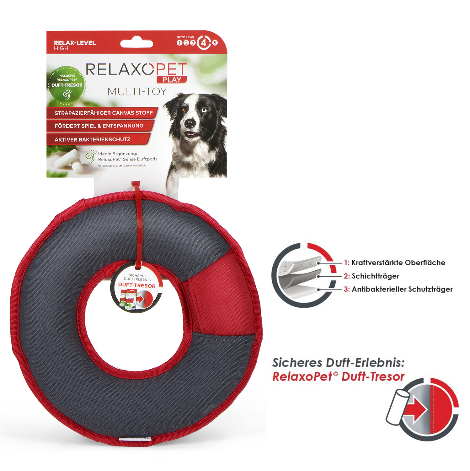 RelaxoPet Frisbees & Wurfspielzeug RelaxoPet PLAY Multi-Ring