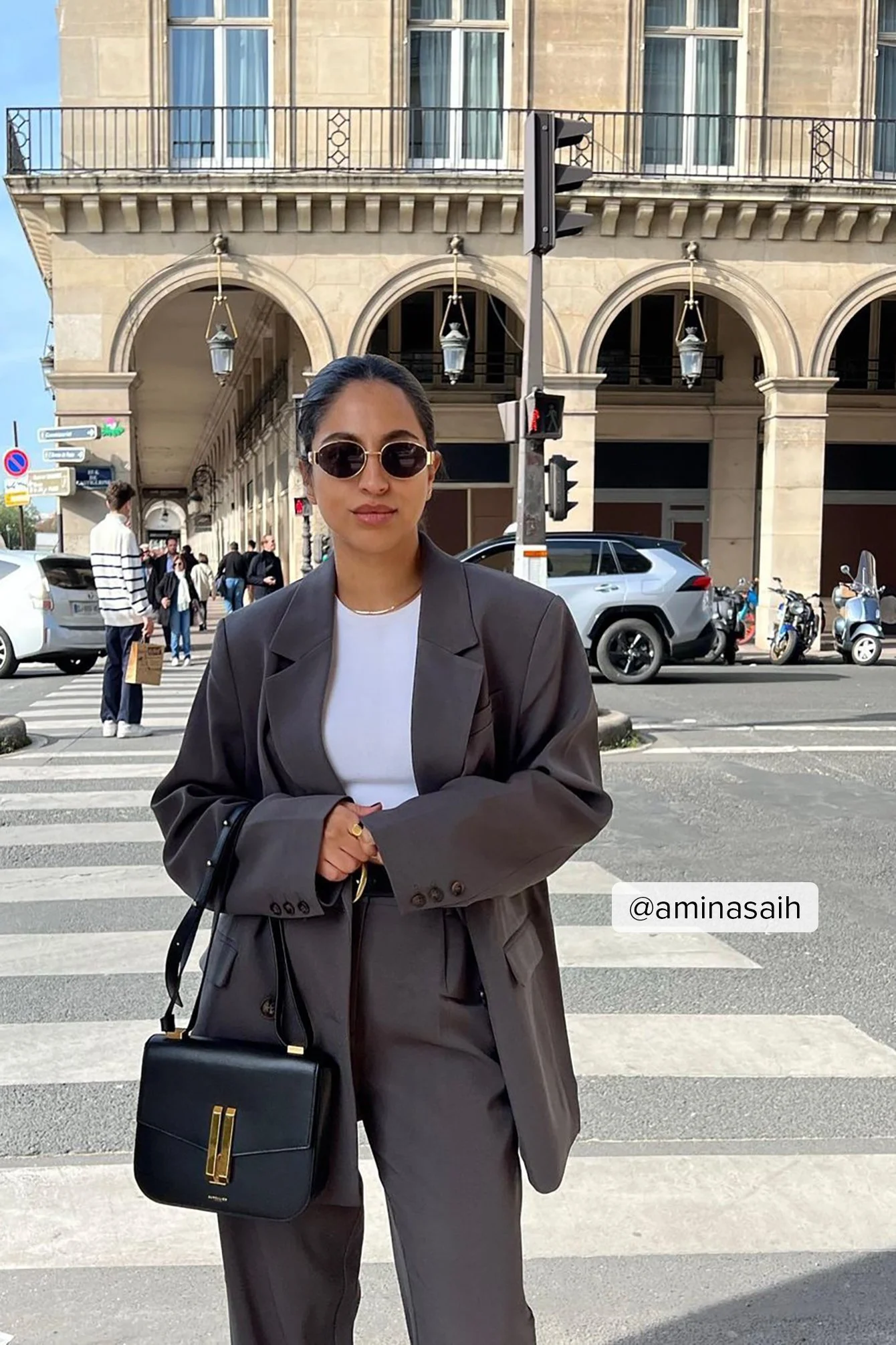 Recycelter zweireihiger Oversize-Blazer