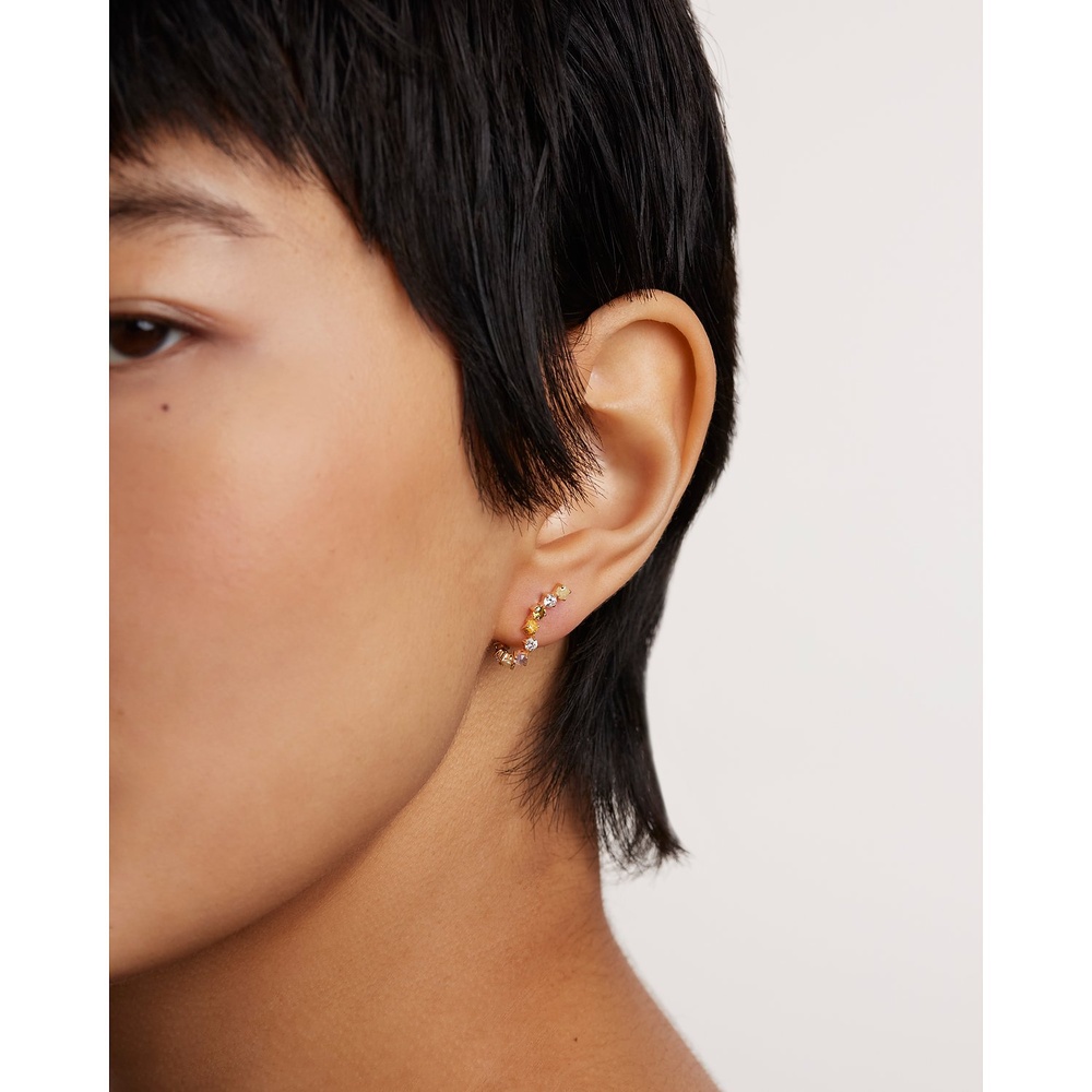 P D Paola Boucles d'oreilles à fermoir à poussette 925 Argent Boucles d'oreilles