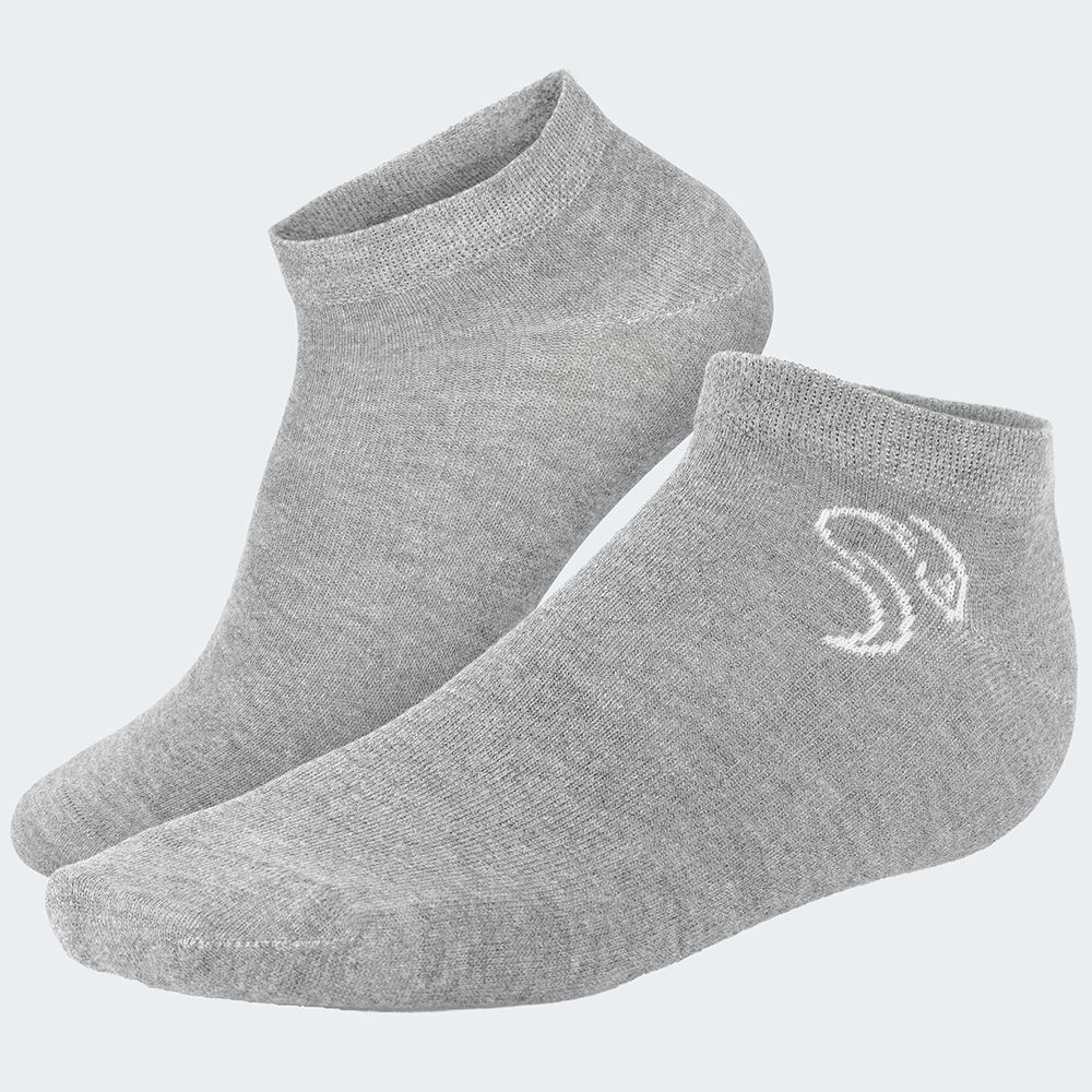 Black Snake 3-Pack Grey Smooth Style Sneakersocken