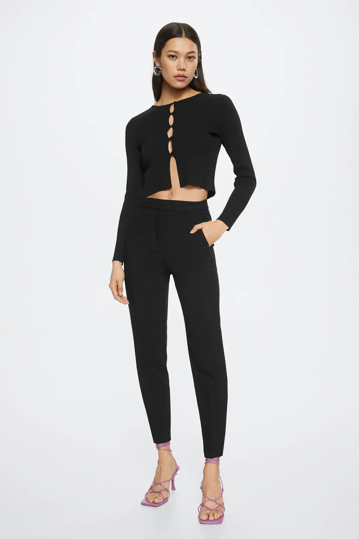 MANGO  27014759 Frau / Mädchen Schwarz