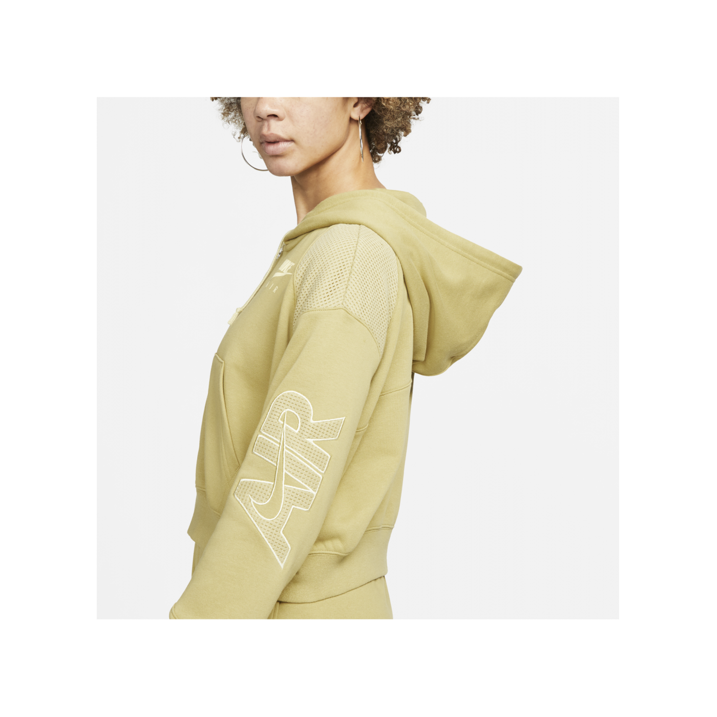 Nike Air Oversized Kapuzenjacke Damen Gelb F769