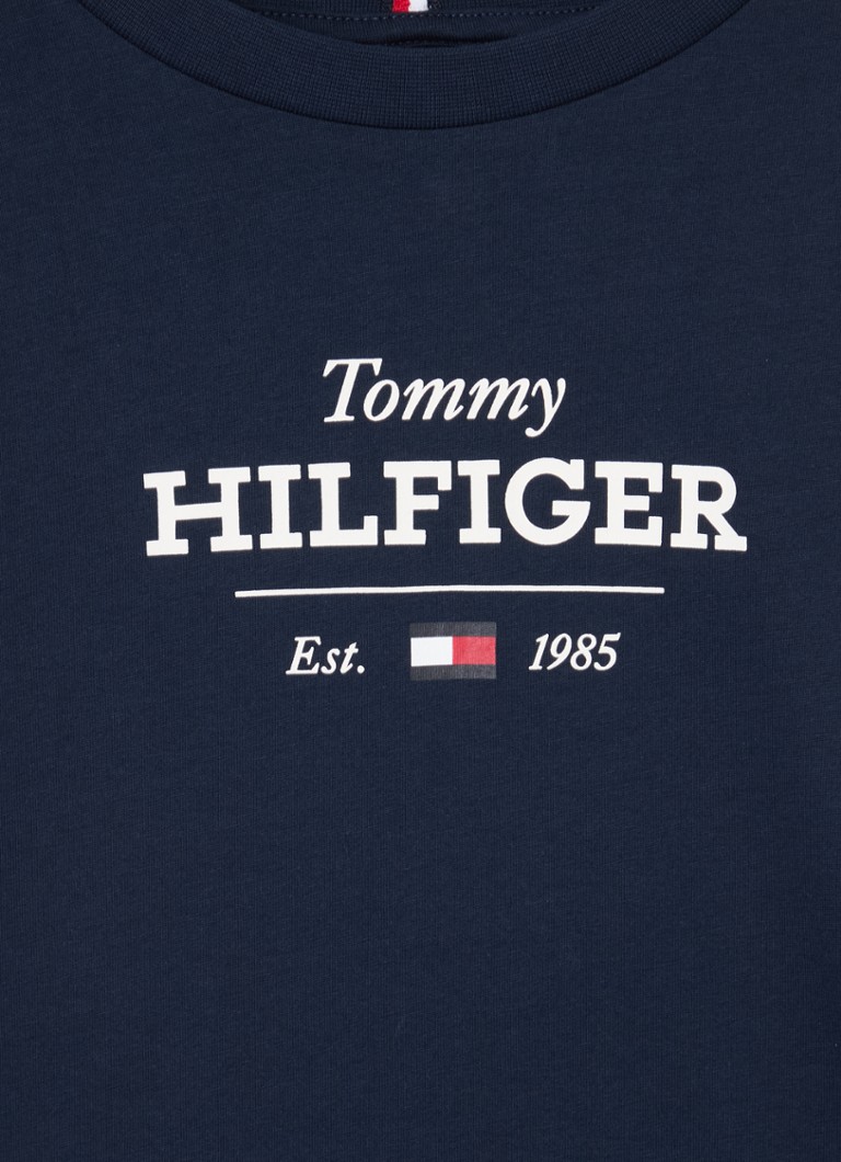 Camisa de manga comprida Tommy Hilfiger com estampa do logotipo
