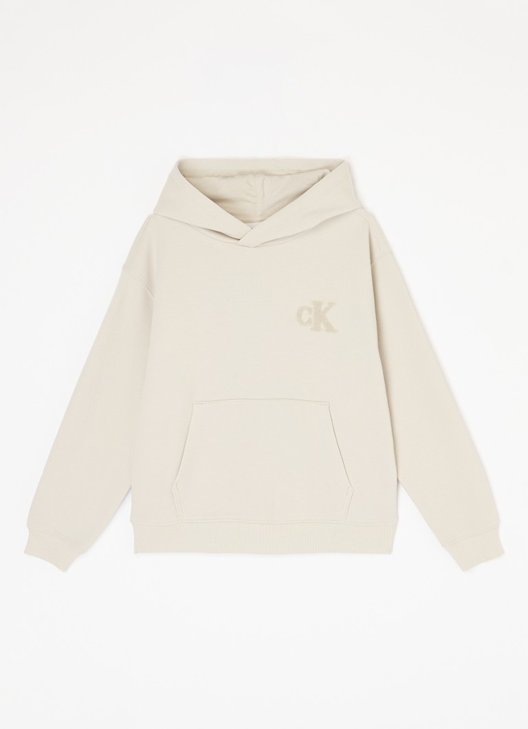 Hanorac Calvin Klein Bonded cu logo brodat.