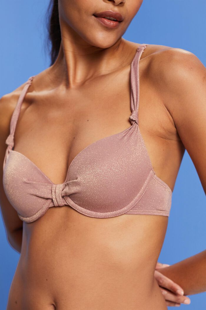 Recycelt: glitzerndes Bikinitop
