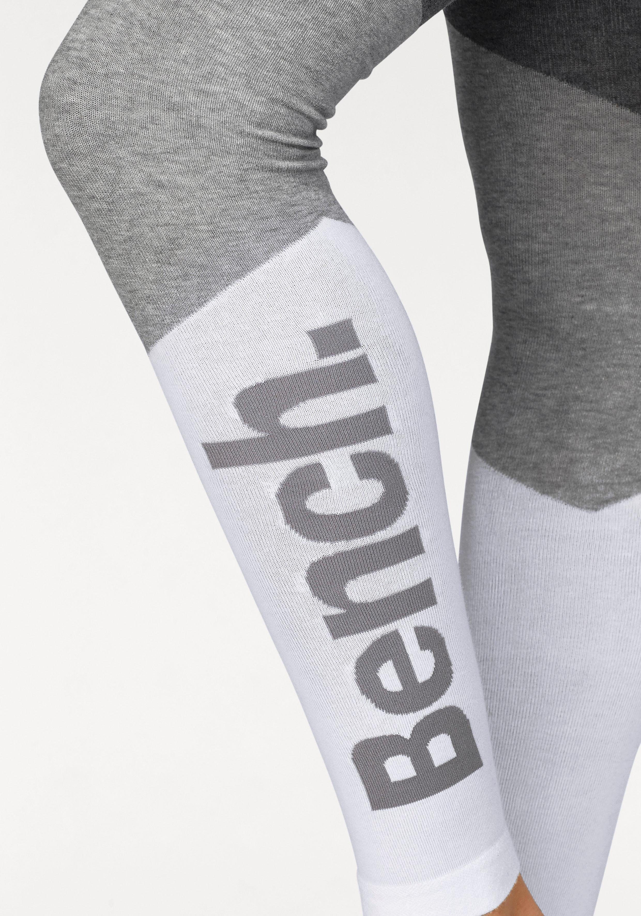 Bench. Strickleggings im sportiven Colorblockdesign