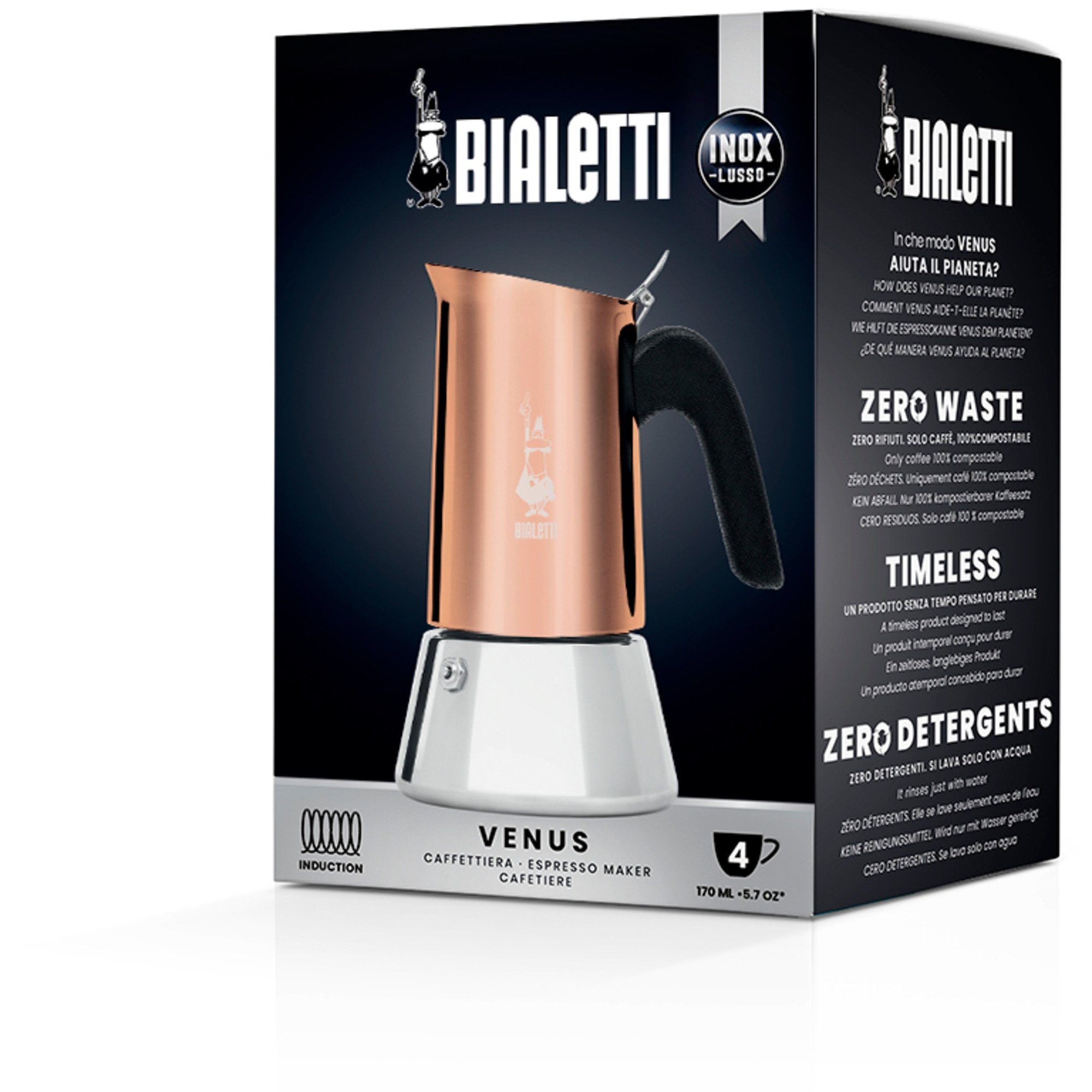 BIALETTI Kaffeebereiter Bialetti Venus, Espressomaschine, (4 Tassen)