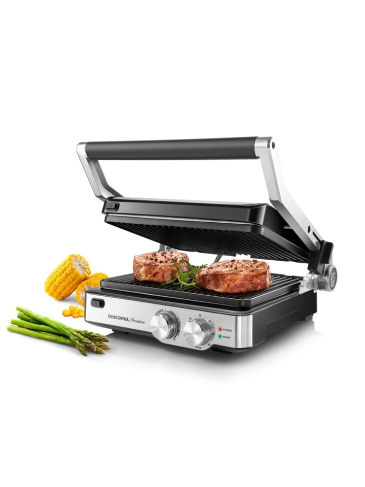 Tescoma Kontaktgrill PRESIDENT in silber günstig kaufen zweistöckig