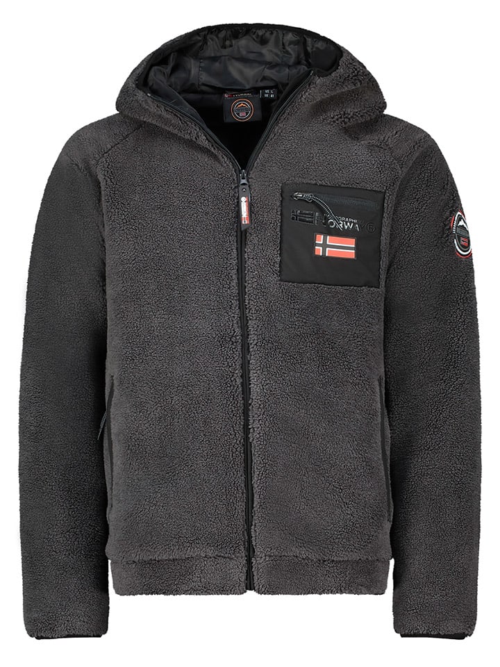 Geographical Norway Fleecejacke in Anthrazit günstig kaufen