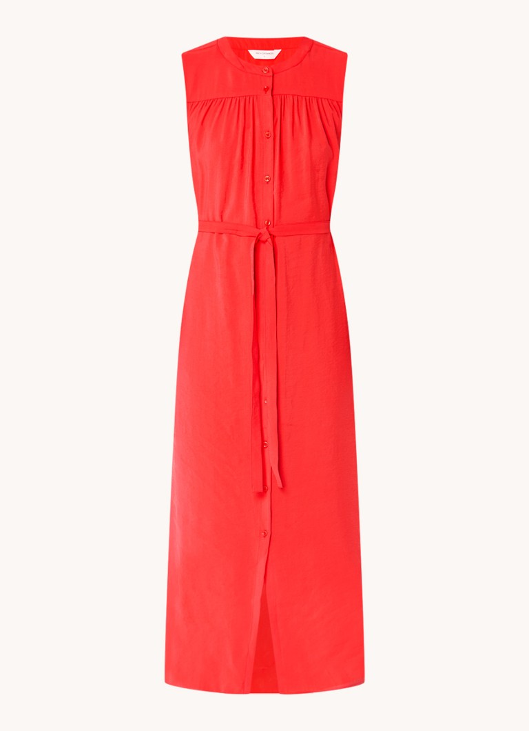 Rochie midi tip cămașă Dollie de la MSCH Copenhagen, cu curea și buzunare laterale.