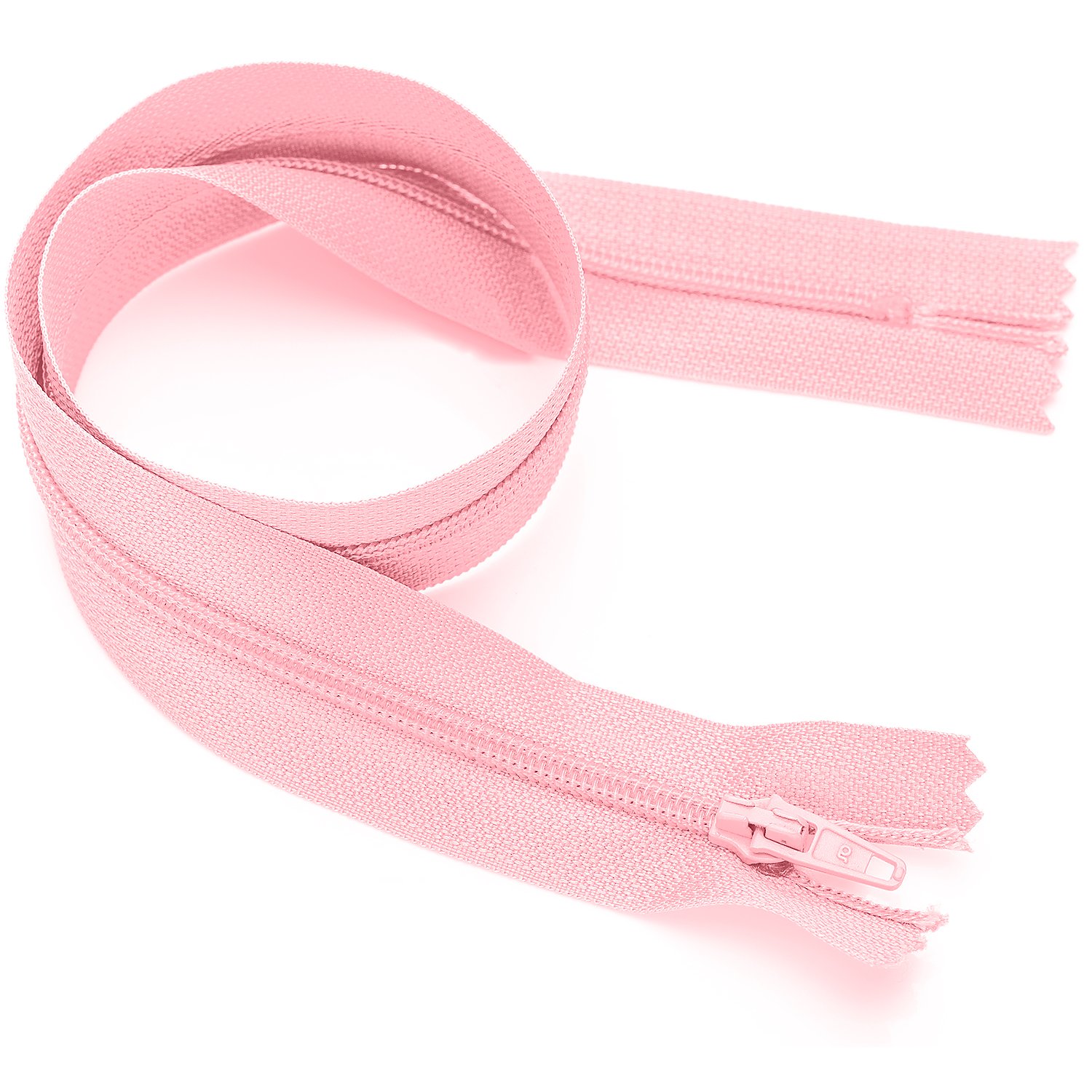 buttinette Standard-Reißverschluss, rosa, nicht teilbar