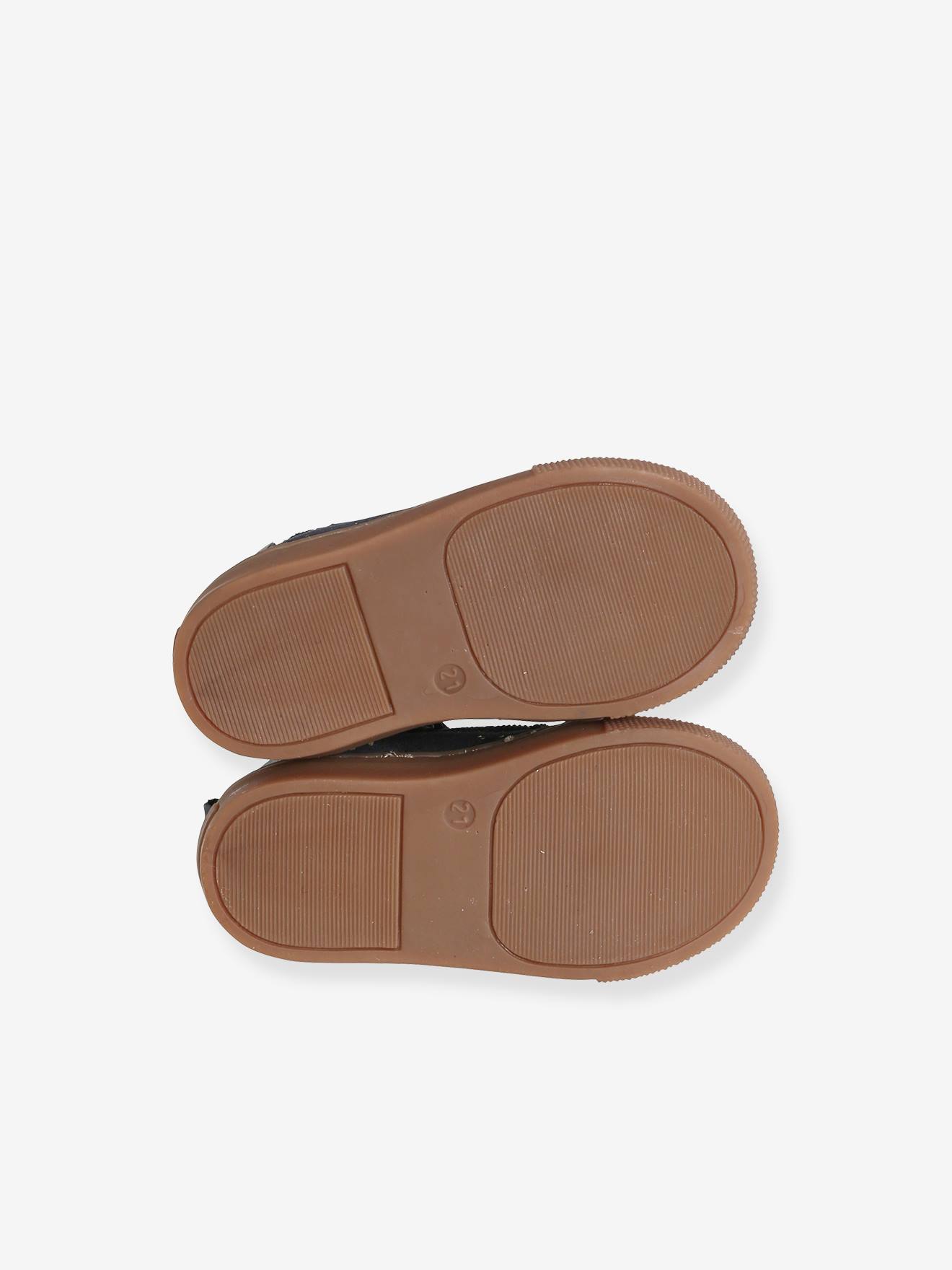 Vertbaudet Hohe Mädchen Baby Sneakers mit Schnürung - marine