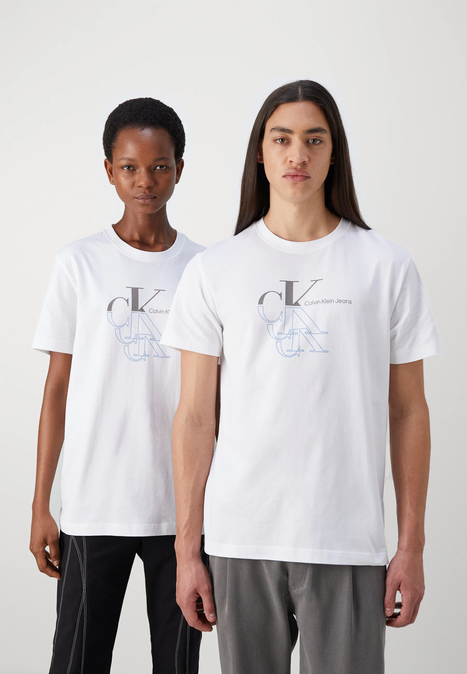 Calvin Klein Jeans MONOGRAM ECHO GRAPHIC TEE UNISEX - Camiseta con estampado