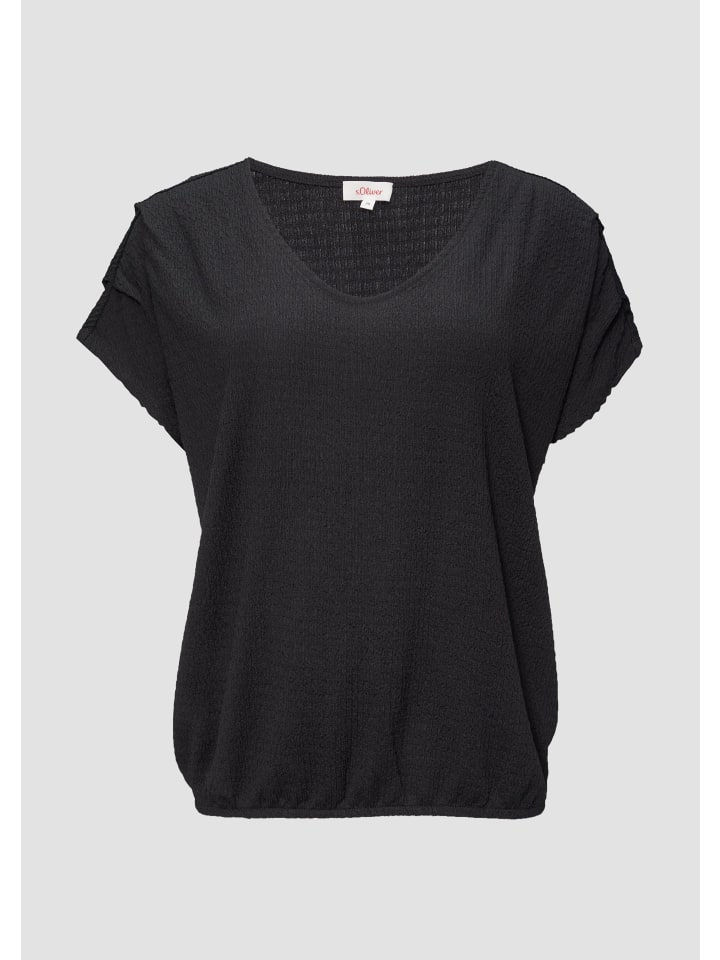 s.Oliver T-Shirt kurzarm in Schwarz günstig kaufen