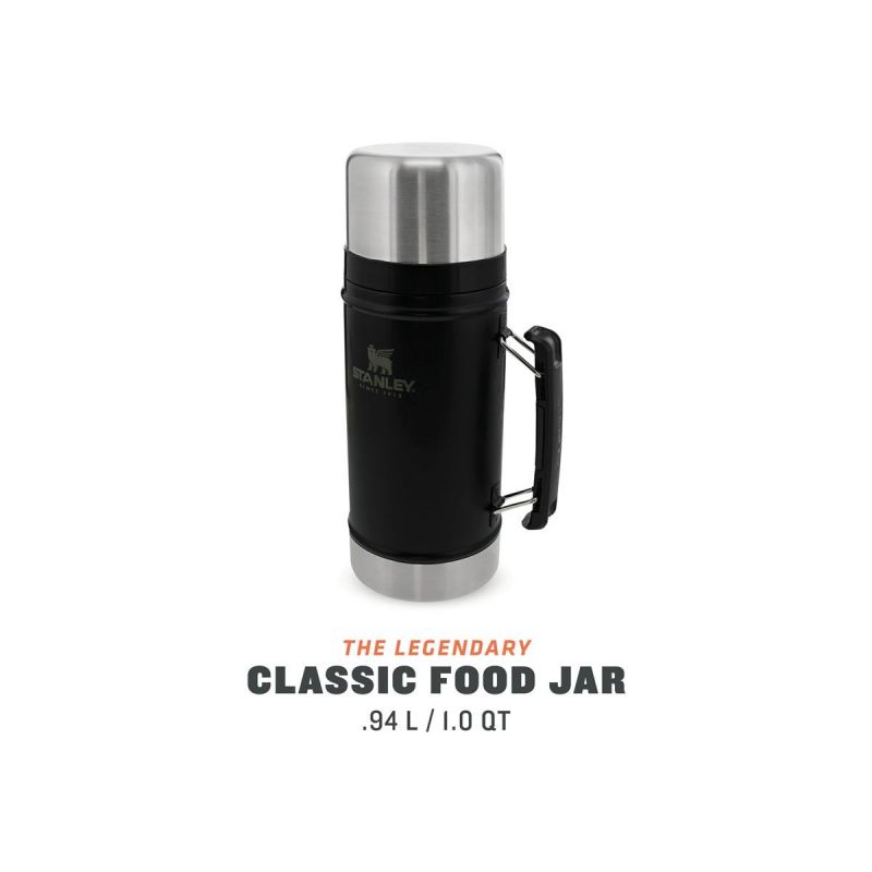 Stanley Food Jar, Classic Legendary Food Jar 1.0qt \/ 940ml Matte Black Pebble
