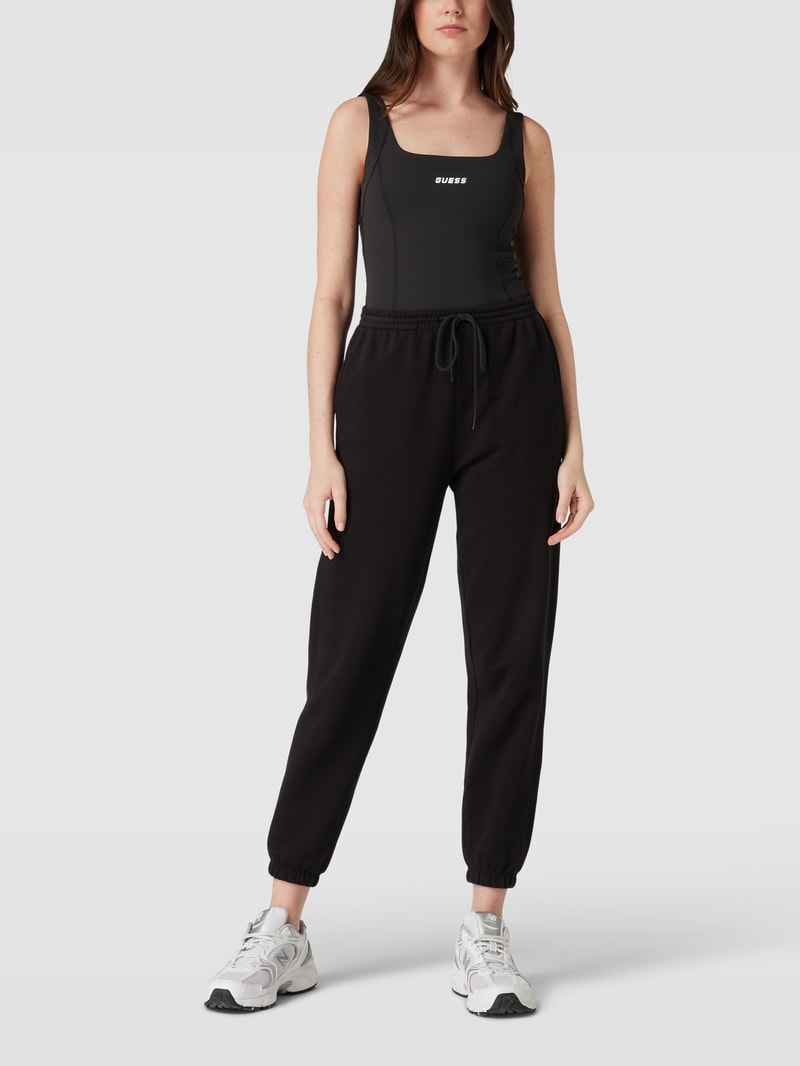 Tanktop mit U-Ausschnitt Modell 'BRIGIT ACTIVE' in schwarz