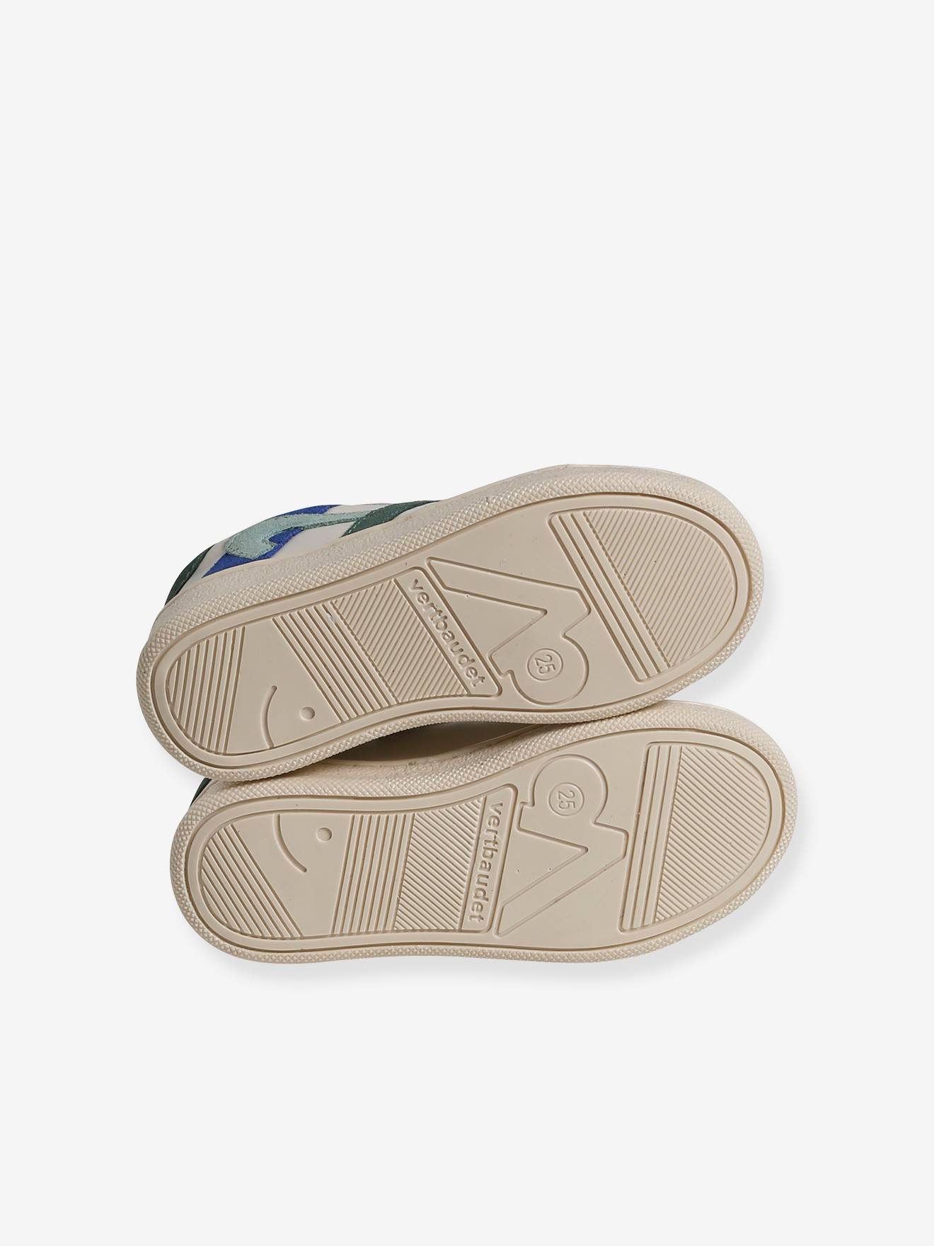 Vertbaudet Kinder Sneakers mit Anziehtrick - wollweiß