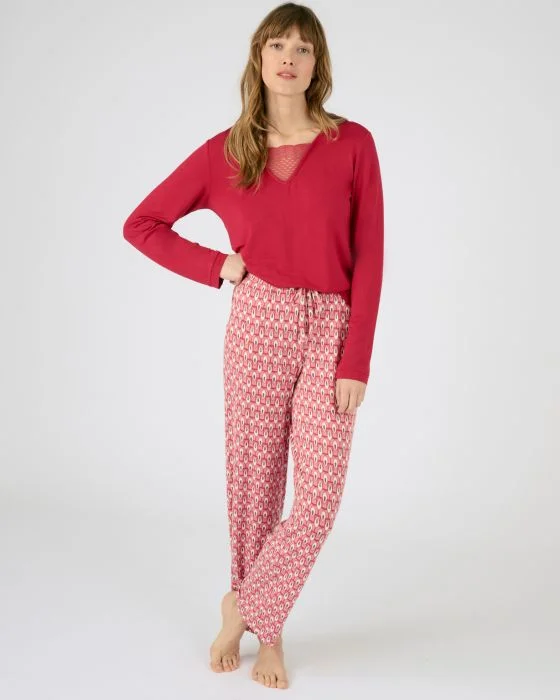 Pyjama maille jersey modal élasthanne