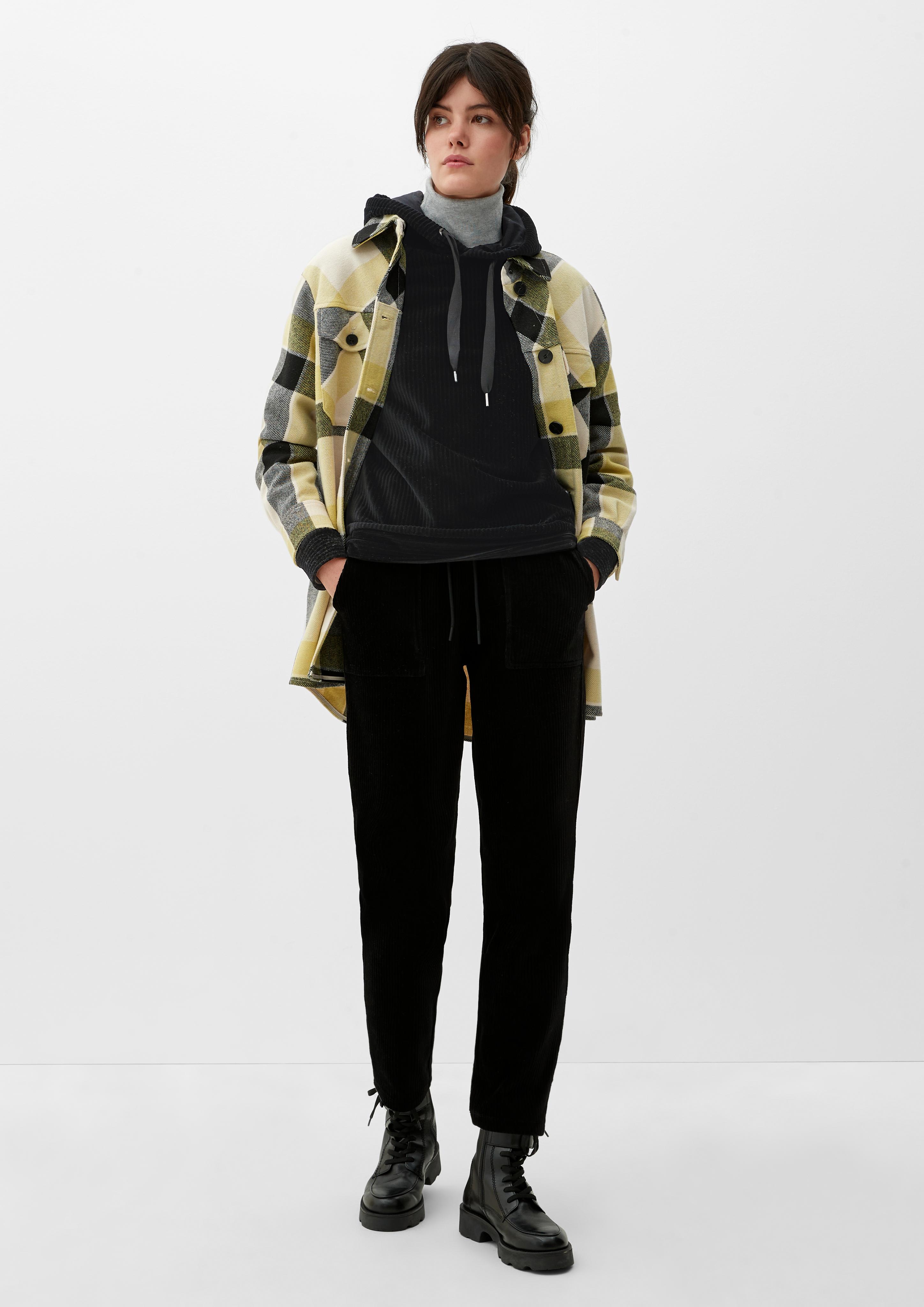 Kapuzensweatshirt aus Cord  2121938-9999