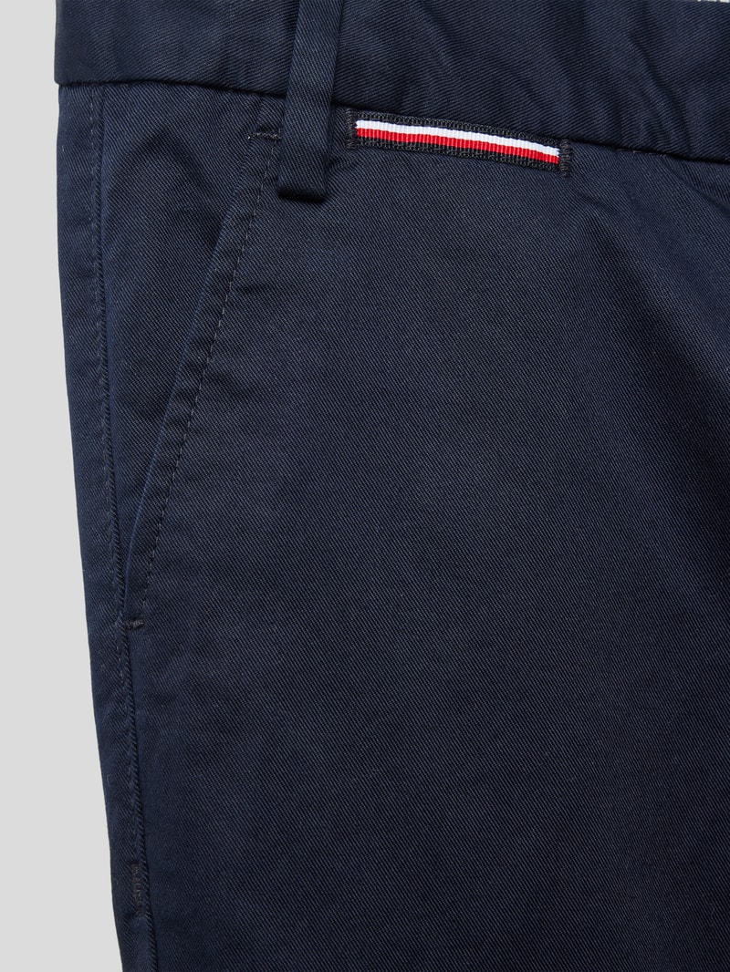 Chino aus Baumwoll-Elasthan-Mix in marineblau
