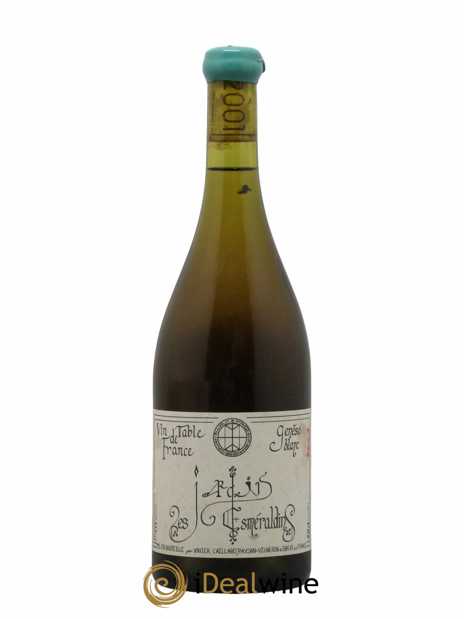 Vin de France Génèse Xavier Caillard - Les Jardins Esmeraldins  2001 - Lot de 1 Bouteille
