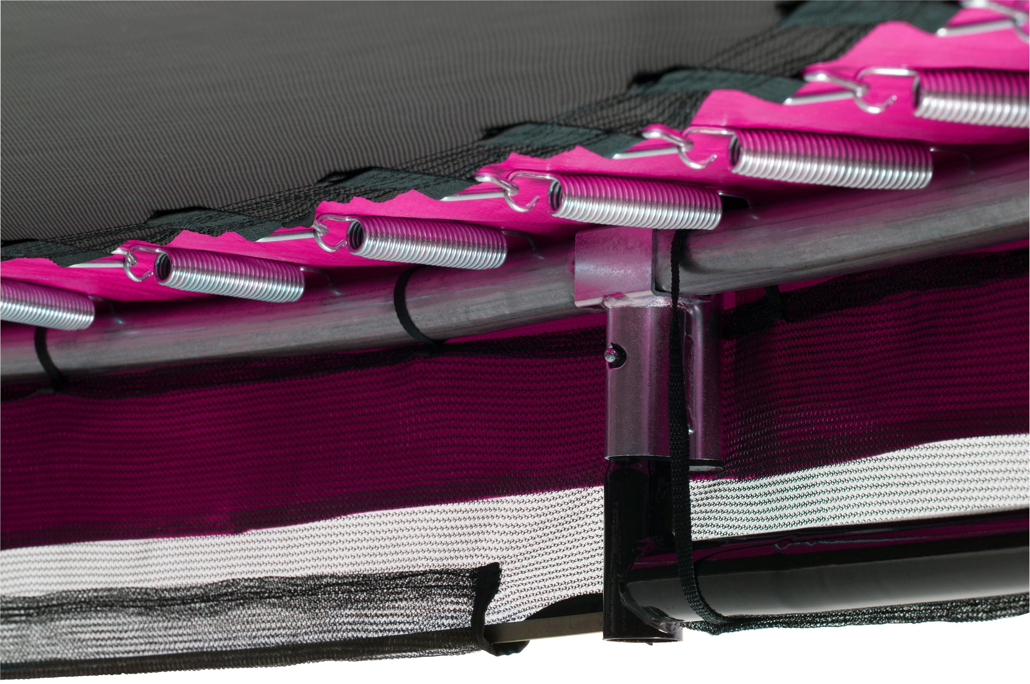 Salta Gartentrampolin Comfort Edition Ground, Ø 251 cm, Schutzrand pink